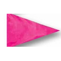 Fluorescent Pink Vinyl Bike Pennant Flag Only w/ Pole Sleeve